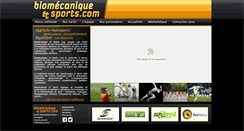Desktop Screenshot of biomecanique-et-sports.com
