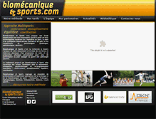 Tablet Screenshot of biomecanique-et-sports.com